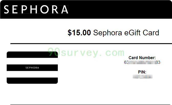 抽奖社区TPC中奖8张15美元Sephora eGift Card丝芙兰礼品卡