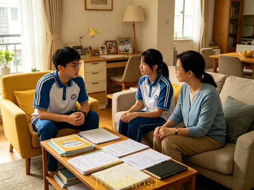 高二学生和家长入户调研