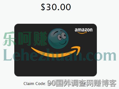 2019 年，InSites Consulting Amazon 礼品卡到账 30 美元面值多份的收款记录截图