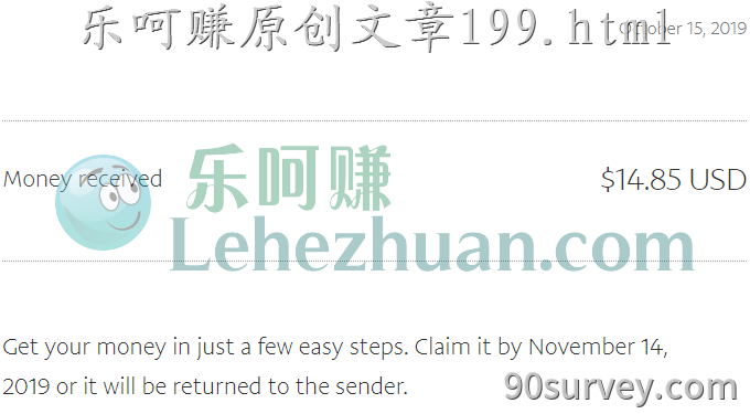 2019 年，国外调查网站 PayPal 的收款记录截图