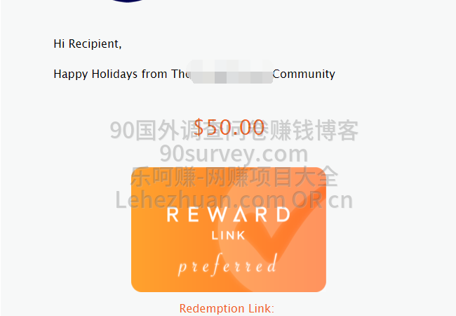 2020 年，国外付费社区到账 50 美元的收款记录截图
