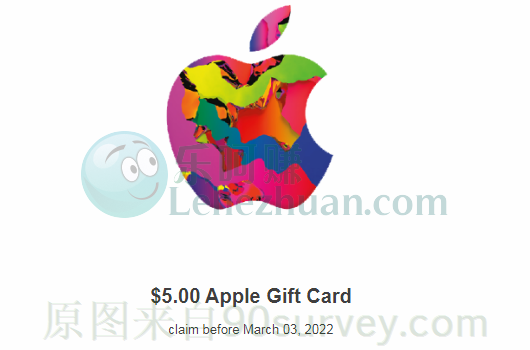2022 年，Apple 礼品卡的收款记录截图