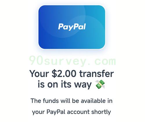 2024 年，海外问卷口子查 Potloc 的 2 美元问卷奖励到账 PayPal